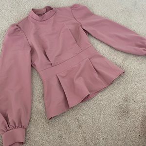 ASOS pink backless cute blouse top size S